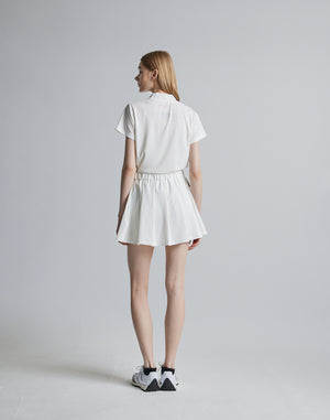 CRONOS BLACK SIDE LINE MOCKNECK [WHITE]