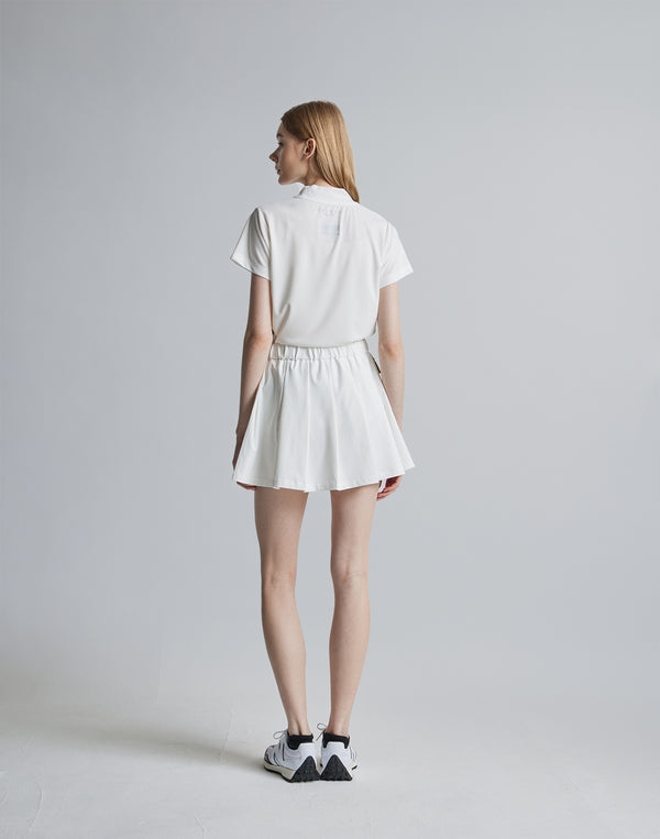 CRONOS BLACK SIDE LINE MOCKNECK [WHITE]