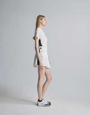 CRONOS BLACK SIDE LINE MOCKNECK [WHITE]