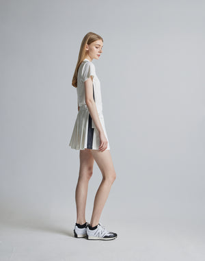 CRONOS BLACK SKIRT [WHITE]