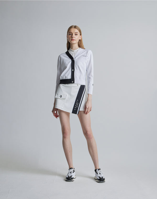 CRONOS BLACK SHORTS KNIT [WHITE]
