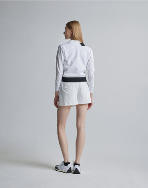 CRONOS BLACK SHORTS KNIT [WHITE]