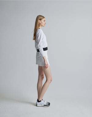 CRONOS BLACK SHORTS KNIT [WHITE]