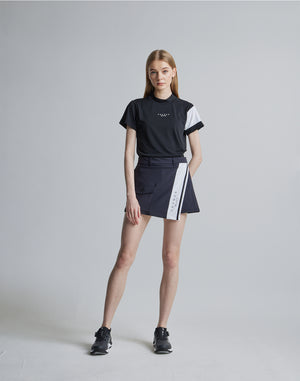 CRONOS BLACK CULOTTE SKIRT [BLACK]