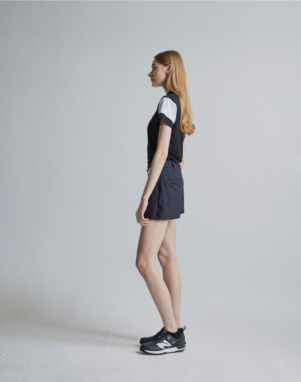 CRONOS BLACK CULOTTE SKIRT [BLACK]