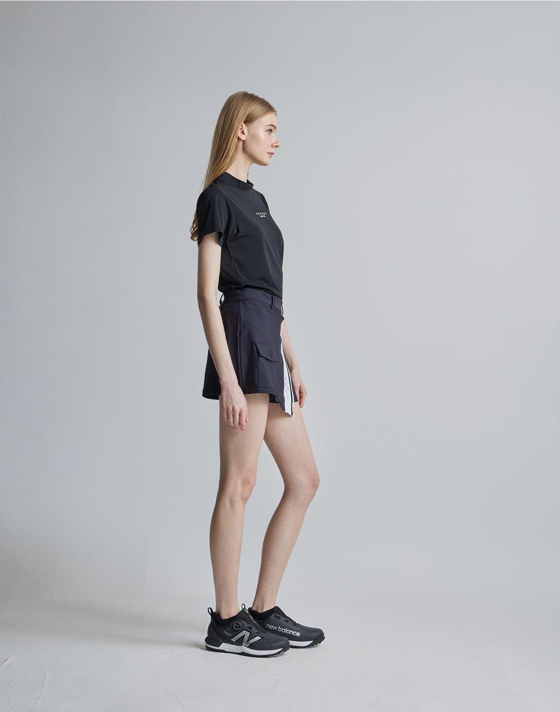 CRONOS BLACK CULOTTE SKIRT【BLACK】