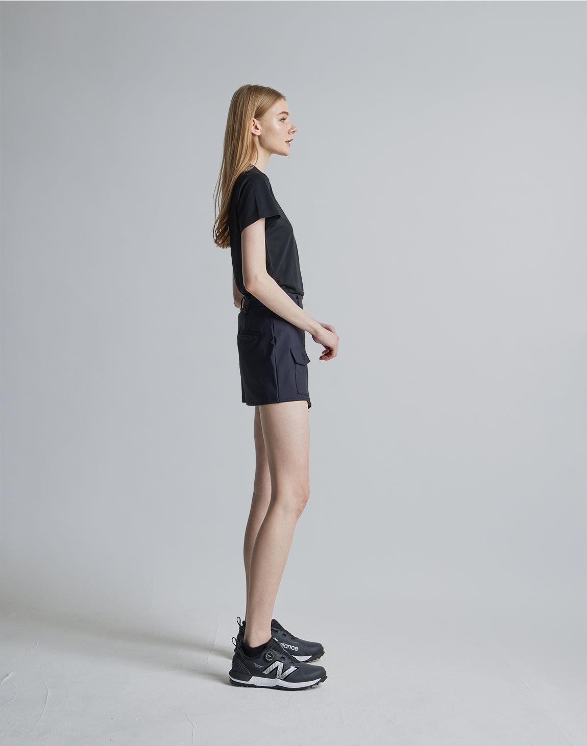 CRONOS BLACK CULOTTE SKIRT【BLACK】