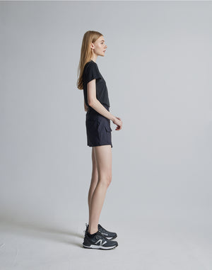 CRONOS BLACK CULOTTE SKIRT [BLACK]