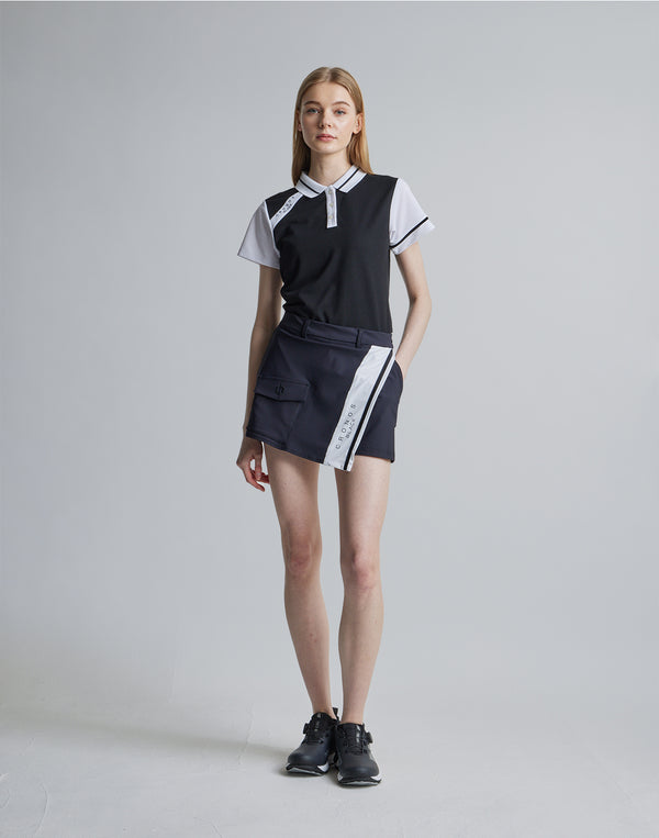CRONOS BLACK POLO SHIRTS [BLACK]