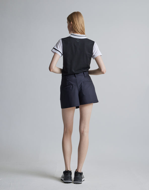 CRONOS BLACK POLO SHIRTS [BLACK]