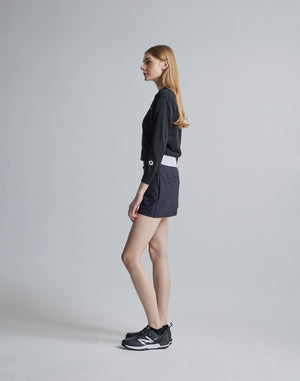 CRONOS BLACK SHORTS KNIT [BLACK]