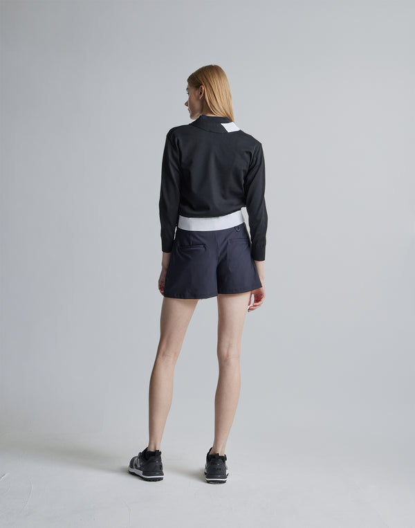CRONOS BLACK SHORTS KNIT [BLACK]