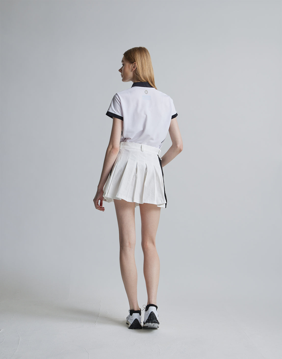 CRONOS BLACK LINE POLO【WHITE】