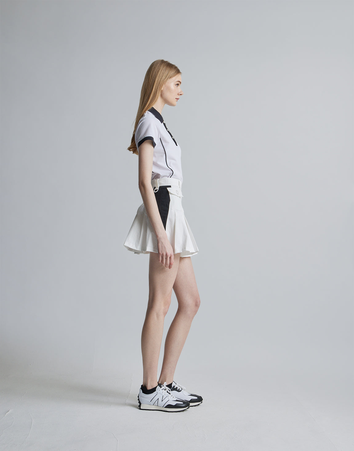 CRONOS BLACK LINE POLO【WHITE】
