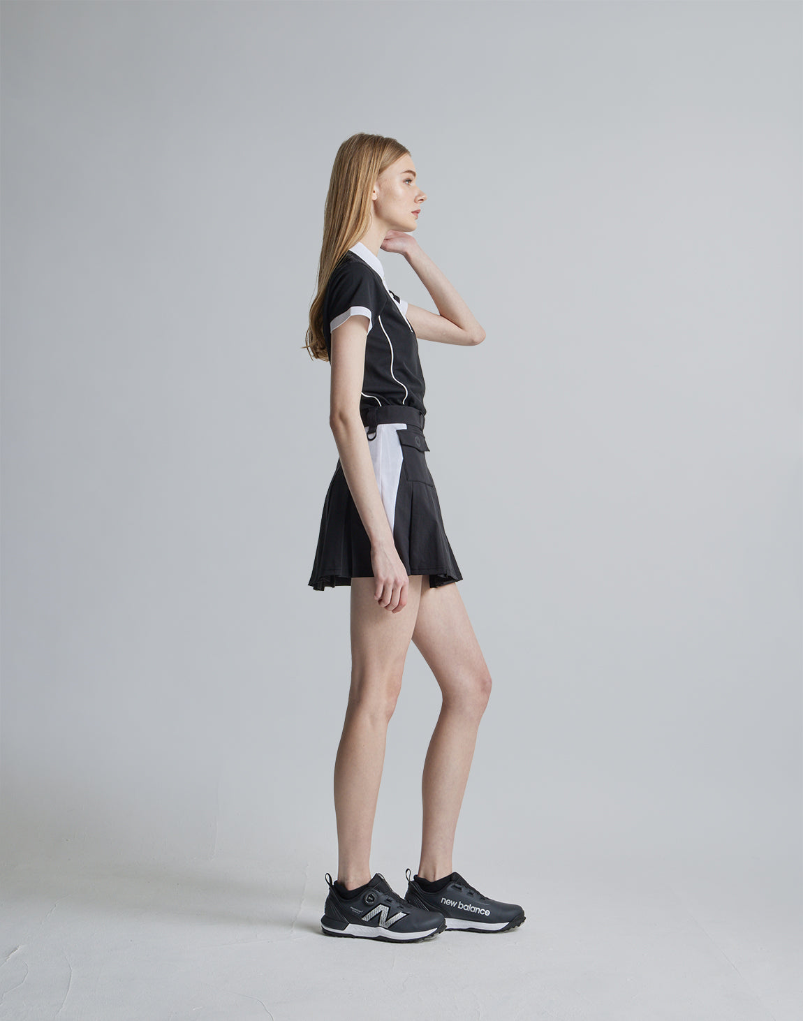 CRONOS BLACK LINE POLO【BLACK】