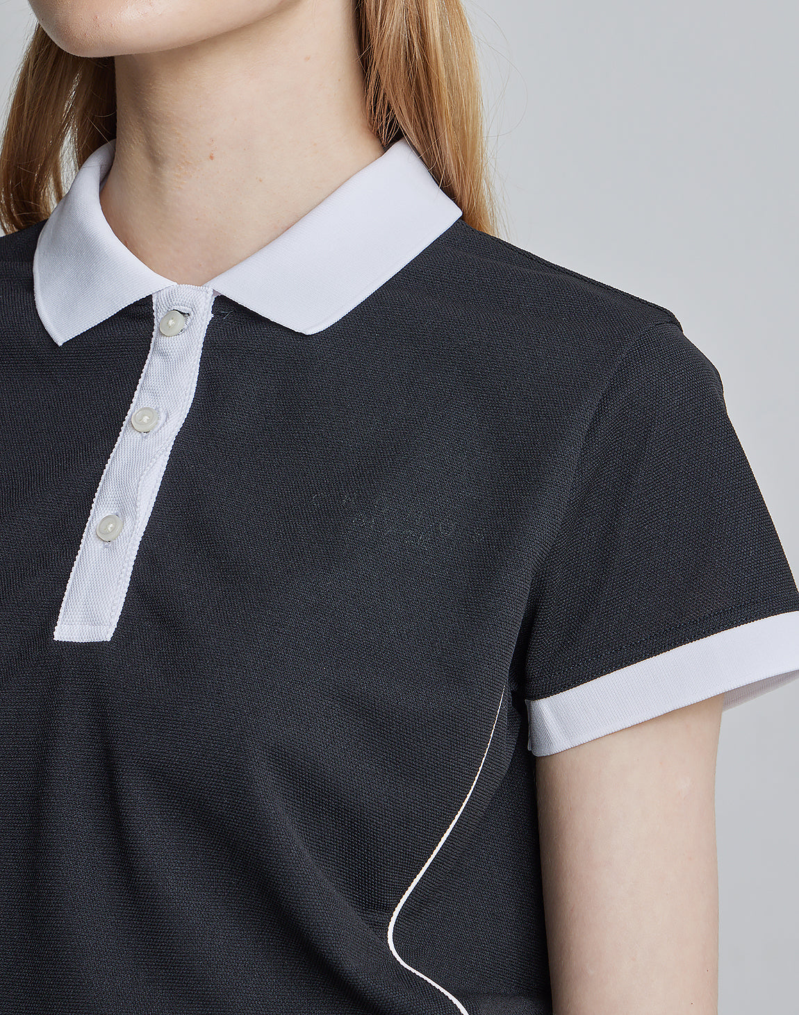 CRONOS BLACK LINE POLO【WHITE】