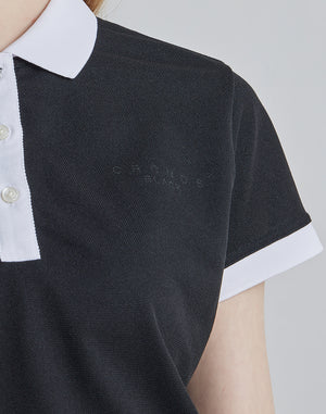 克羅諾斯黑線POLO 衫 [橘色]