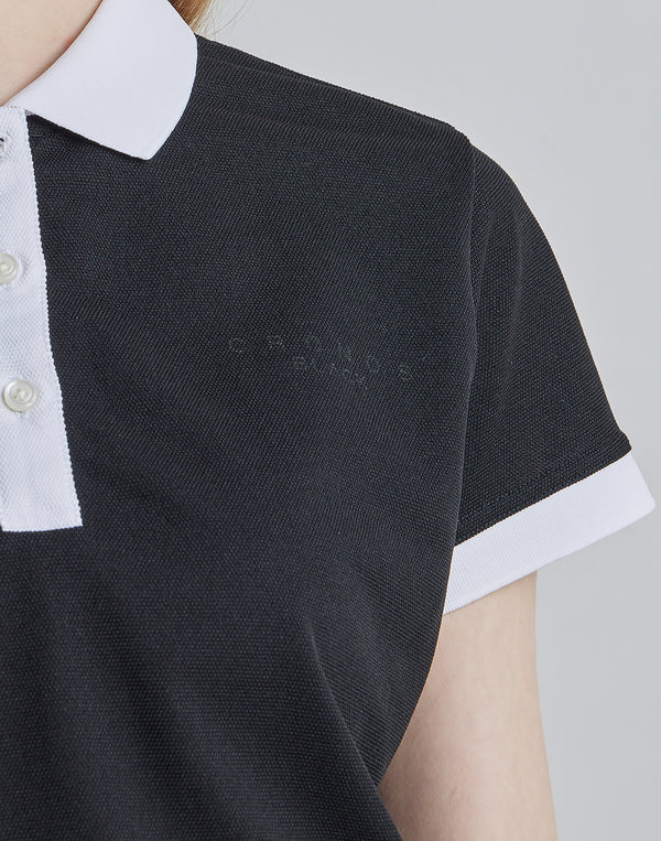 克羅諾斯黑線POLO 衫 [橘色]