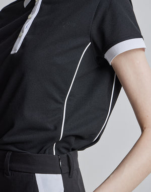 克羅諾斯黑線POLO 衫 [橘色]