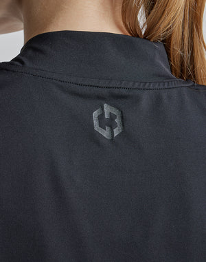 CRONOS BLACK MOCK NECK SLEEVELESS [WHITE×PURPLE]