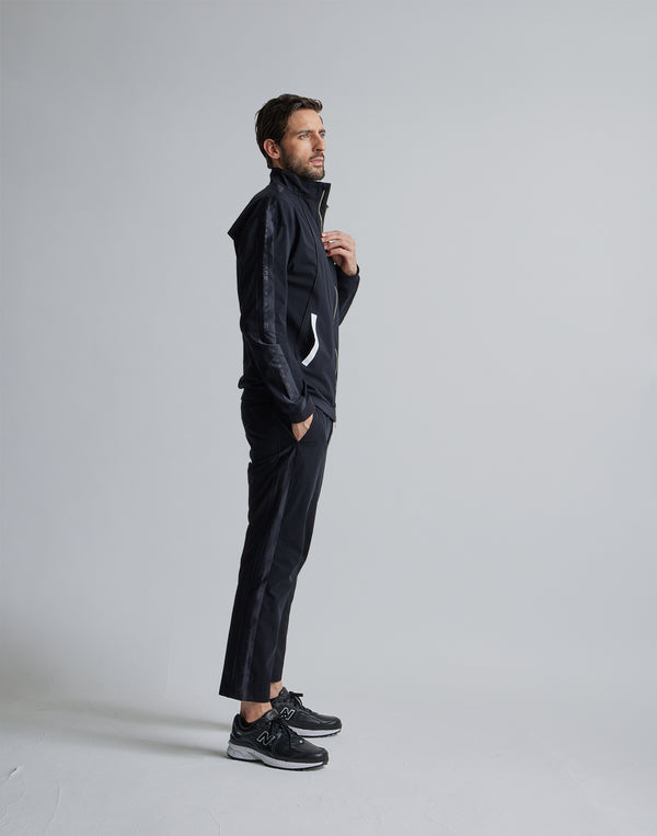 CRONOS BLACK SIDE LINE PANTS [BLACK]