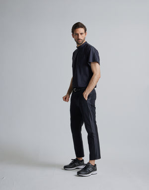 CRONOS BLACK SIDE LINE PANTS [BLACK]