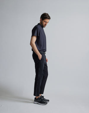 CRONOS BLACK SIDE LINE PANTS [BLACK]