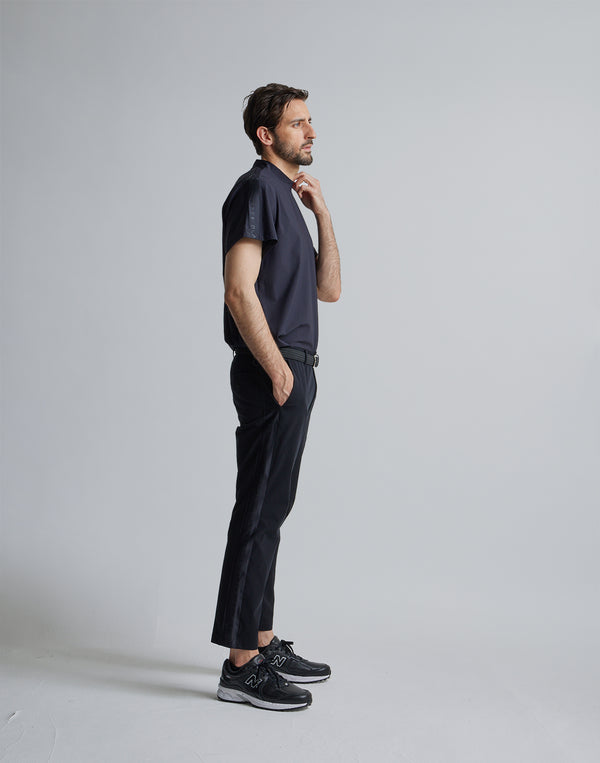 CRONOS BLACK SIDE LINE PANTS [BLACK]