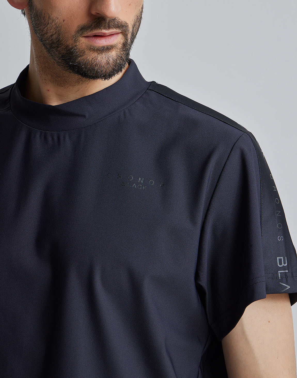 メンズウェア CRONOS BLACK SIDE LINE MOCKNECK CRONOS BLACK SIDE LINE MOCKNECK【KHAKI】