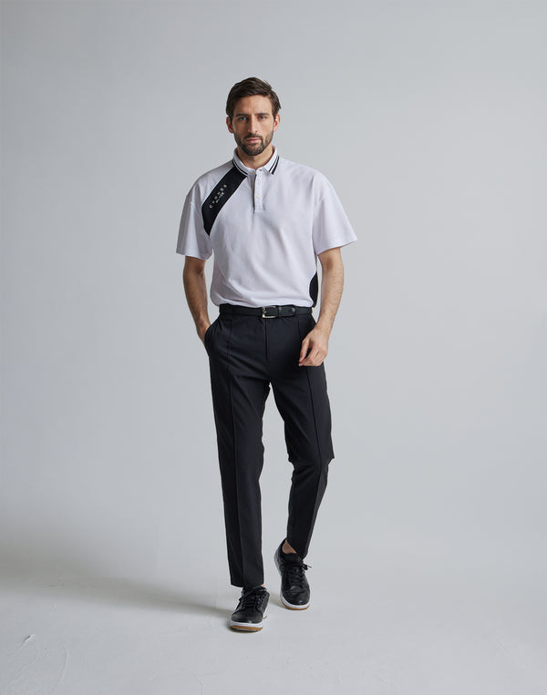 CRONOS BLACK LINE POLO [WHITE]