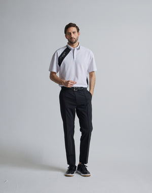 CRONOS BLACK LINE POLO [WHITE]