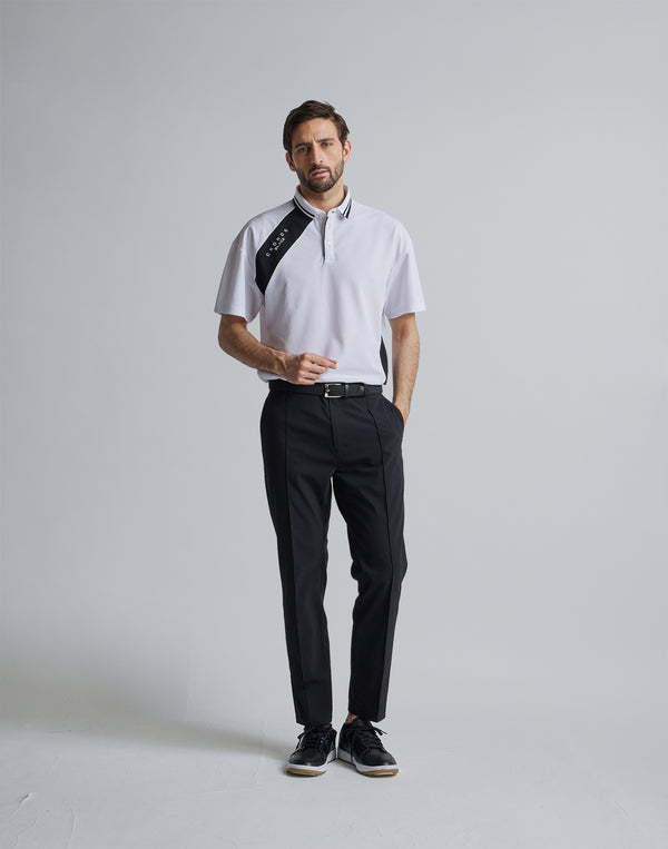 CRONOS BLACK LINE POLO [WHITE]