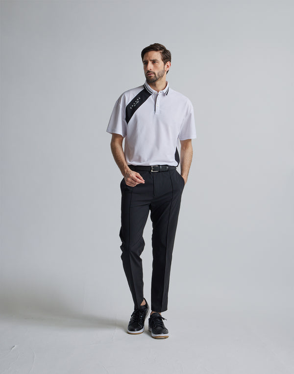 CRONOS BLACK LINE POLO [WHITE]