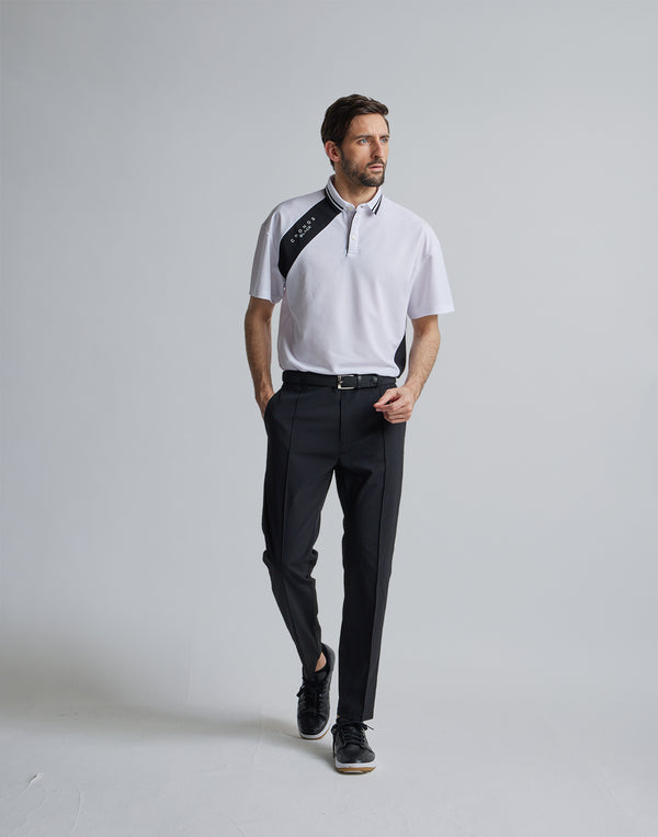 CRONOS BLACK LINE POLO [WHITE]