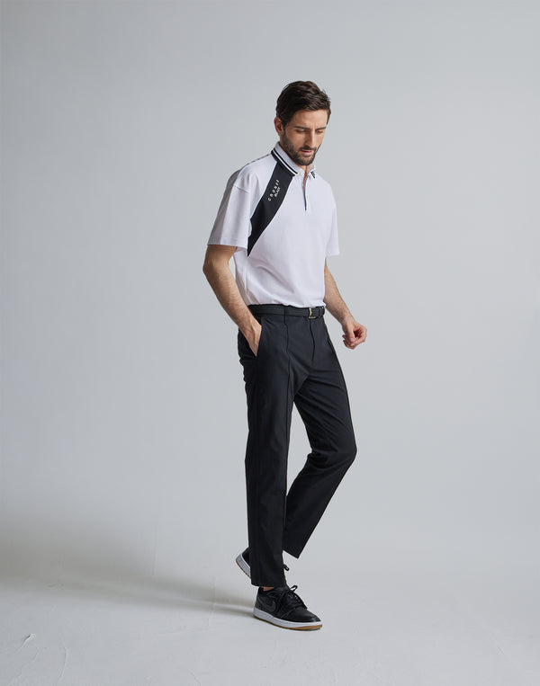 CRONOS BLACK LINE POLO [WHITE]