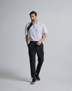 CRONOS BLACK LINE POLO [WHITE]