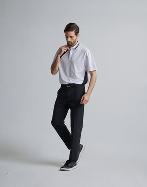 CRONOS BLACK LINE POLO [WHITE]