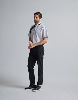 CRONOS BLACK LINE POLO [WHITE]