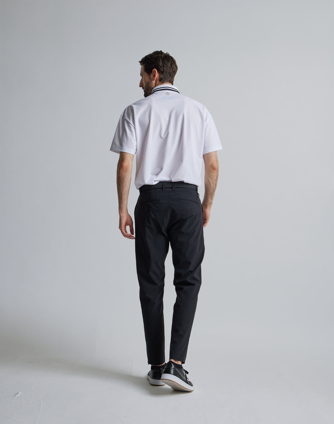 CRONOS BLACK LINE POLO [WHITE]