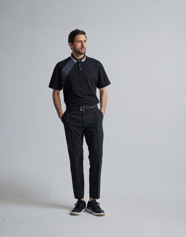 CRONOS BLACK LINE POLO [BLACK]