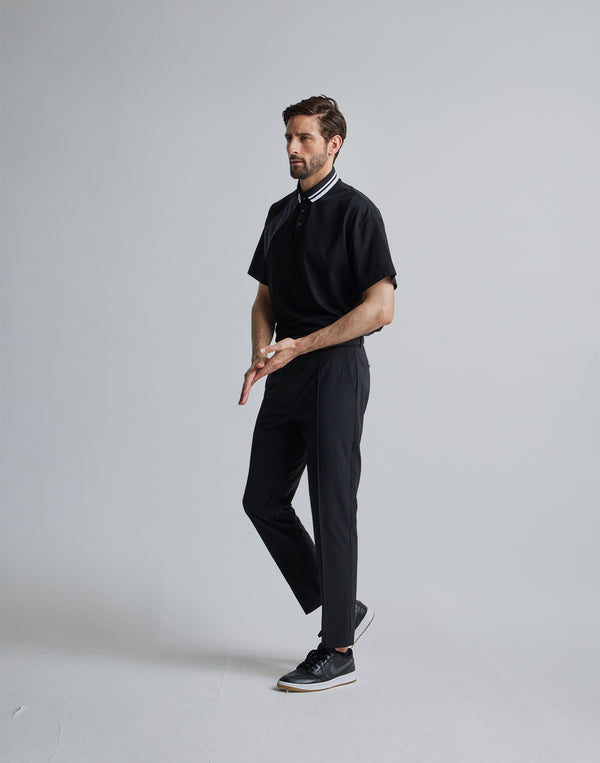 CRONOS BLACK LINE POLO [BLACK]