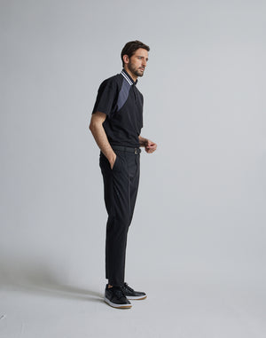 CRONOS BLACK LINE POLO [BLACK]