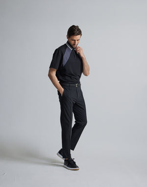 CRONOS BLACK LINE POLO [BLACK]