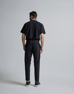 CRONOS BLACK LINE POLO [BLACK]
