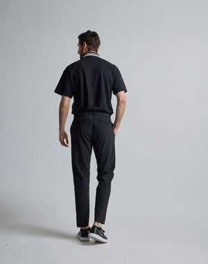 CRONOS BLACK LINE POLO [BLACK]