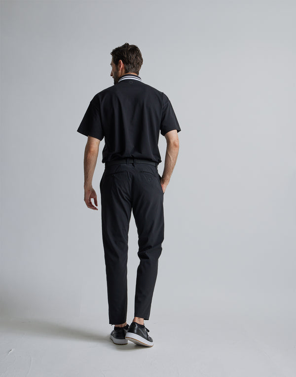 CRONOS BLACK LINE POLO [BLACK]