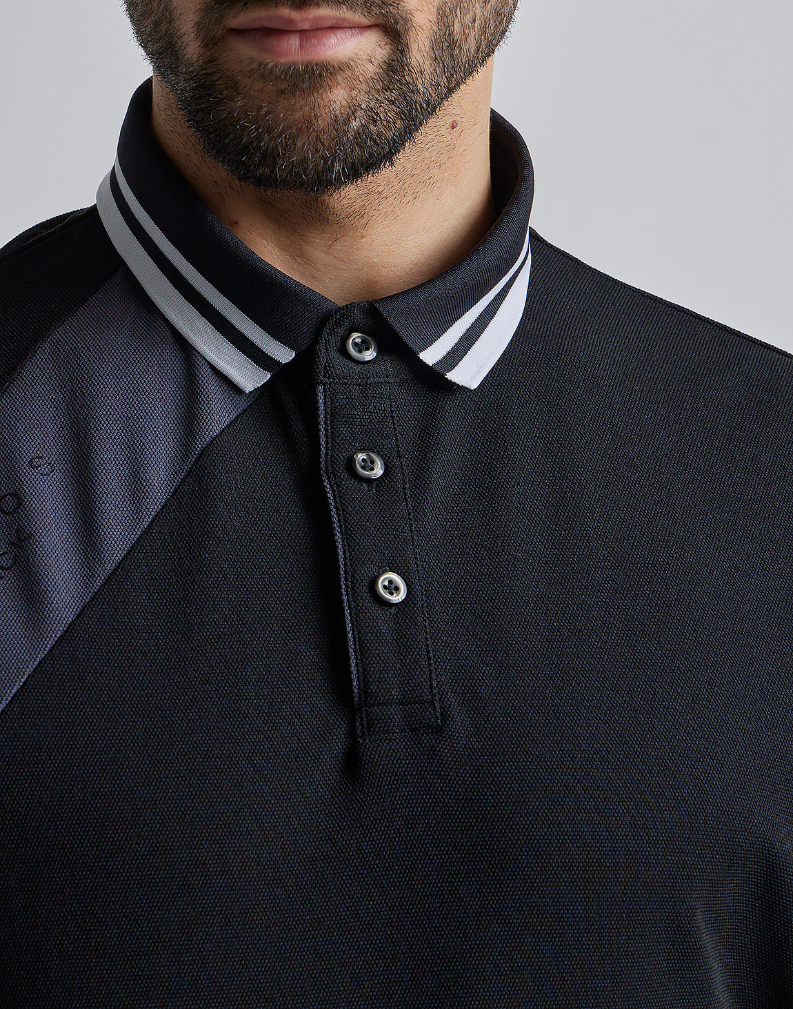 CRONOS BLACK LINE POLO【BLACK】