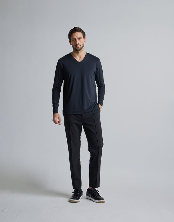 CRONOS BLACK BASE LAYER LONGSLEEVE [BLACK]