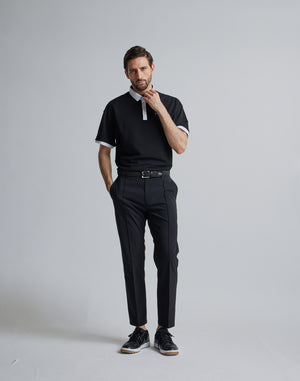CRONOS BLACK POLO【BLACK】