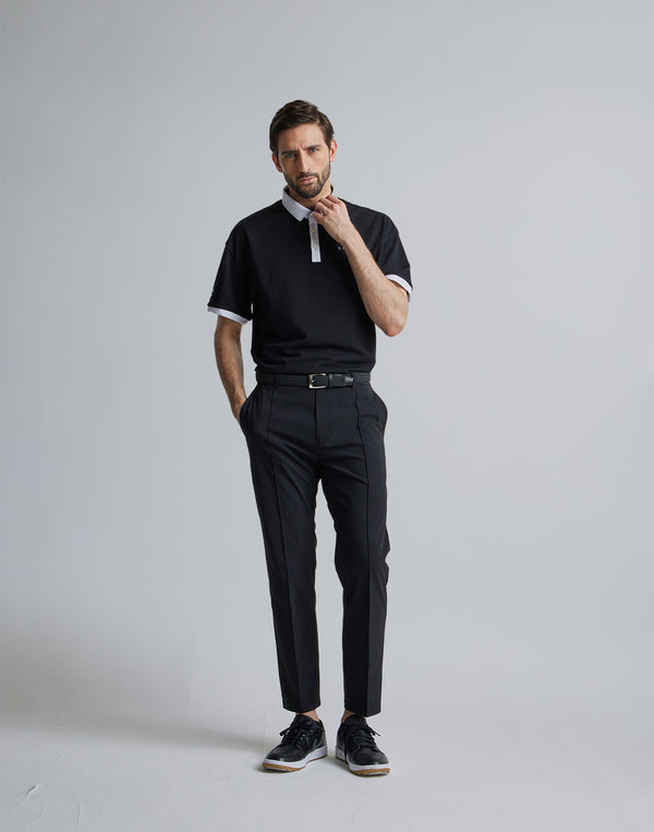 CRONOS BLACK POLO【BLACK】